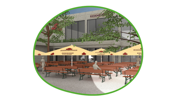 Visualisierung eines neuen umweltfreundlichen Firmengebäudes