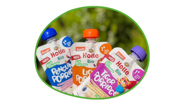 Holle Produkt mit nachhaltiger Verpackung