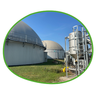 Blockheizkraftwerk mit Biogas
