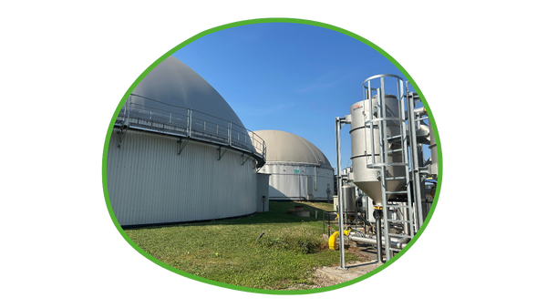 Blockheizkraftwerk mit Biogas