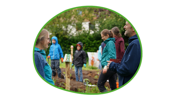 öko-soziales Projekt auf dem Feld für Bio-Landbau